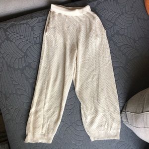 Wol Hide Cotton Tan Easy Care Pants Size Small Jogger Pant Comfy